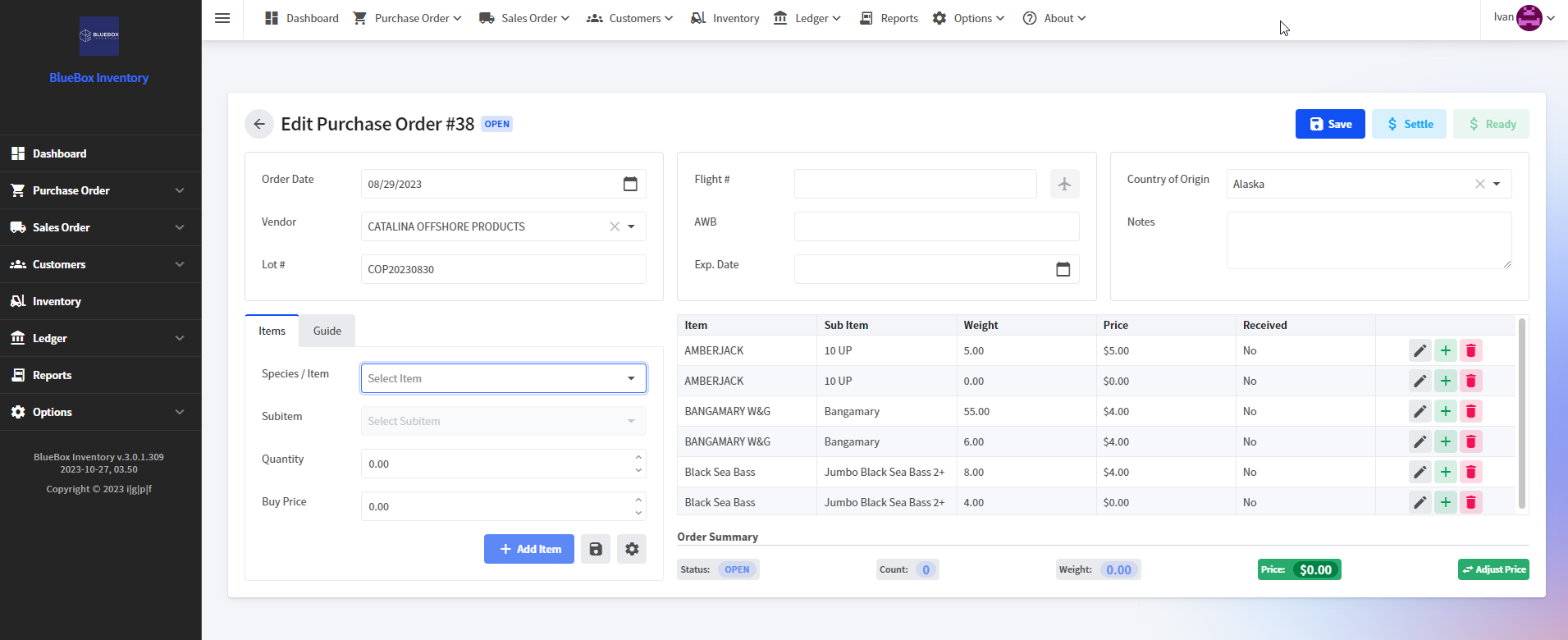 purchase orders